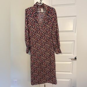 Multi colored floral print long sleeve max. 100% viscose